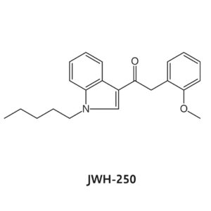 JWH-250 drug molecule formula, chemical structure